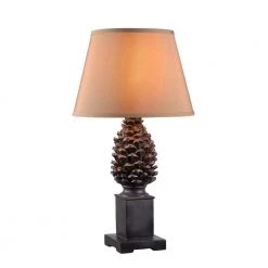 Spruce 27 in. Aged Bronze Outdoor Table Lamp by Kenroy Home