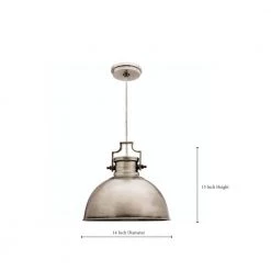 Nautilus 1-Light Antique Nickel Pendant by Kenroy Home -Kenroy Home Sales antique nickel finish kenroy home chandeliers 92065ani 1f 1000