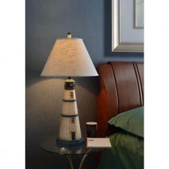 Nantucket 32 in. Antique White Table Lamp by Kenroy Home -Kenroy Home Sales antique white kenroy home table lamps 20140aw 31 1000