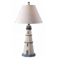 Nantucket 32 in. Antique White Table Lamp by Kenroy Home