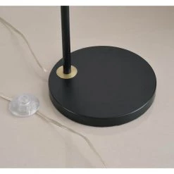 Peek 63 in. Black and Antique Brass Floor Lamp with Adjustable Shade by Kenroy Home -Kenroy Home Sales black and antique brass kenroy home floor lamps 35329ab 76 1000