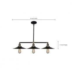Ancestry 3-Light Bronze Island Pendant with Black Shade by Kenroy Home -Kenroy Home Sales black and antique bronze kenroy home chandeliers 93377bl c3 1000