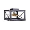 Courtney 4-Light Black and Gold Flush Mount Light by Kenroy Home -Kenroy Home Sales black and gold finish kenroy home flush mount lights 94033bl 64 1000