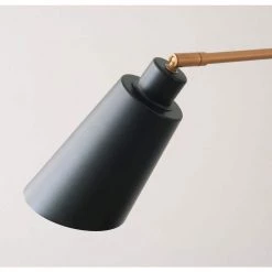 Alvar 1-Light Black and Gold Swing Arm Wall Light with Plug by Kenroy Home -Kenroy Home Sales black and gold kenroy home wall lamps 35330bl 1f 1000