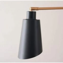 Alvar 1-Light Black and Gold Swing Arm Wall Light with Plug by Kenroy Home -Kenroy Home Sales black and gold kenroy home wall lamps 35330bl 4f 1000
