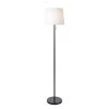 Chase 59 in. Black Floor Lamp with Off-White Tapered Drum Shade by Kenroy Home 1 Chase 59 in. Black Floor Lamp with Off-White Tapered Drum Shade by Kenroy Home -Kenroy Home Sales black finish kenroy home floor lamps 33337bl 64 1000