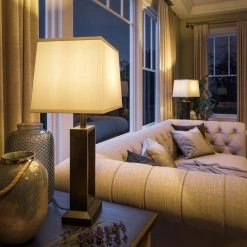 Katherine 27 in. Black indoor table lamp set with White Shade by Kenroy Home -Kenroy Home Sales black finish kenroy home table lamps kh11915 31 1000