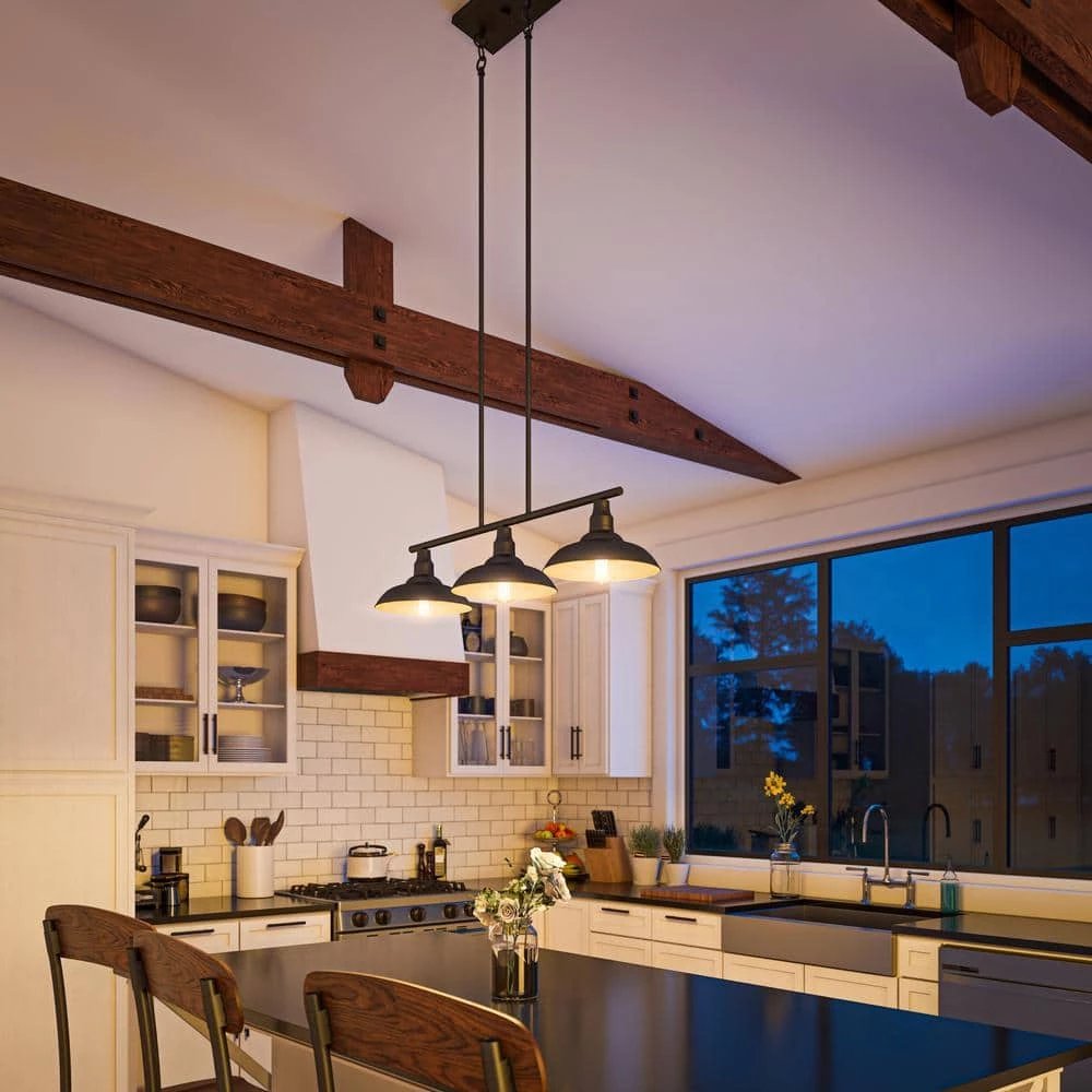 Dale 3-Light Black Island Pendant by Kenroy Home 7 Dale 3-Light Black Island Pendant by Kenroy Home - Image 6