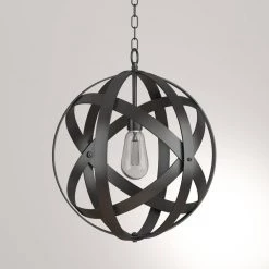 Global 1-Light Black Pendant by Kenroy Home 13 Global 1-Light Black Pendant by Kenroy Home -Kenroy Home Sales black kenroy home chandeliers 93551blk 31 1000