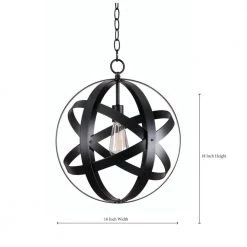 Global 1-Light Black Pendant by Kenroy Home 10 Global 1-Light Black Pendant by Kenroy Home -Kenroy Home Sales black kenroy home chandeliers 93551blk c3 1000