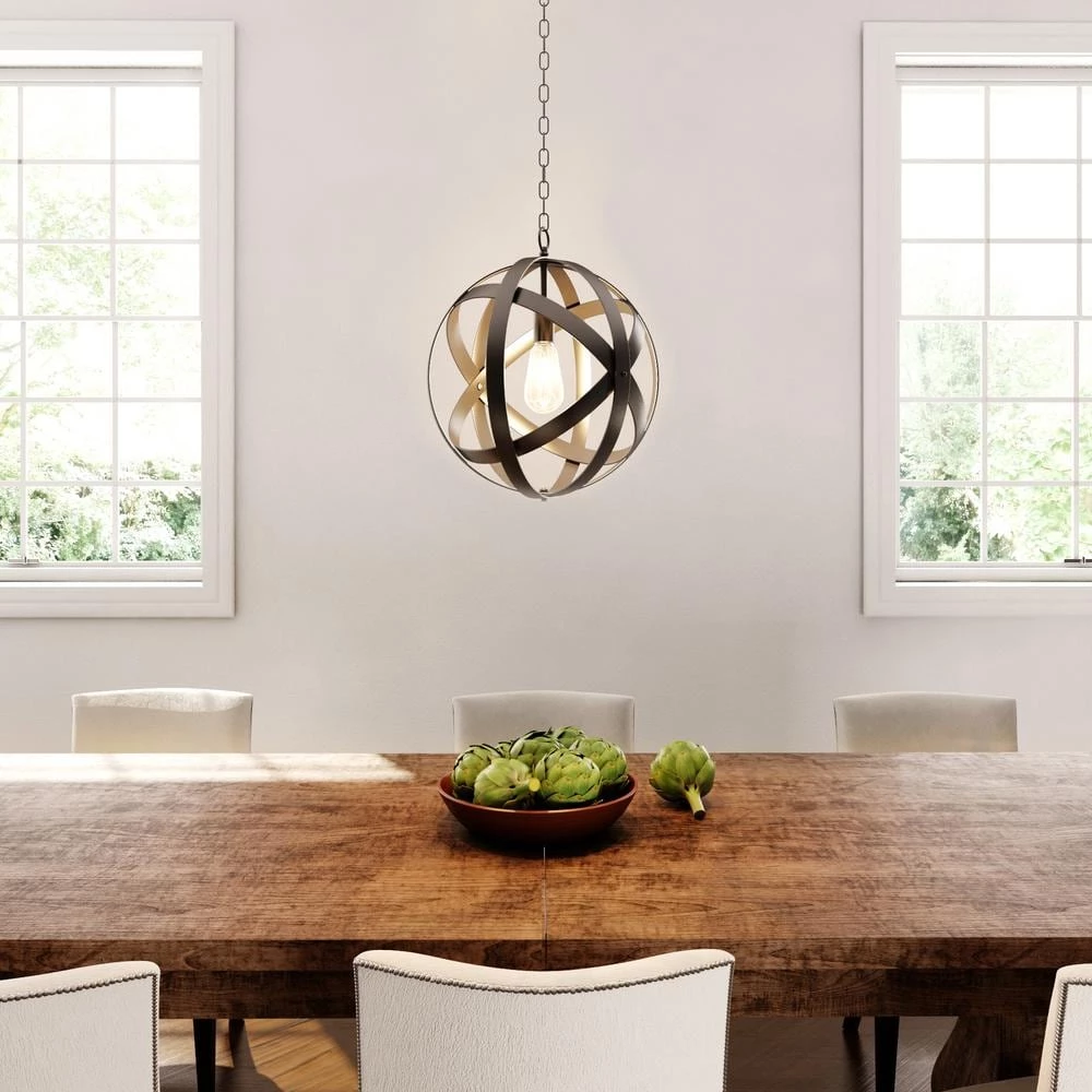 Global 1-Light Black Pendant by Kenroy Home 4 Global 1-Light Black Pendant by Kenroy Home - Image 2