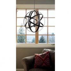 Global 3-Light Black Pendant by Kenroy Home -Kenroy Home Sales black kenroy home chandeliers 93553blk c3 1000