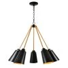 Alvar 5-Light Black Chandelier with Black Shade by Kenroy Home -Kenroy Home Sales black kenroy home chandeliers 93675bl 64 1000