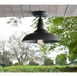 Dale Large Black Outdoor Semi Flush Mount by Kenroy Home 14 Dale Large Black Outdoor Semi Flush Mount by Kenroy Home -Kenroy Home Sales black kenroy home outdoor flush mount lights 93509bl 31 1000