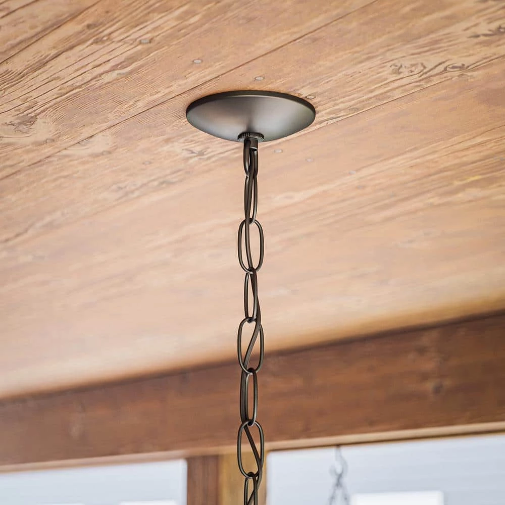 Hatteras 16 in. Black Hanging Lantern by Kenroy Home 7 Hatteras 16 in. Black Hanging Lantern by Kenroy Home - Image 5