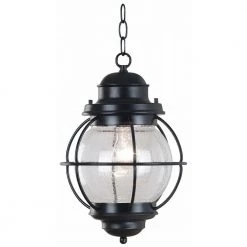 Hatteras 16 in. Black Hanging Lantern by Kenroy Home