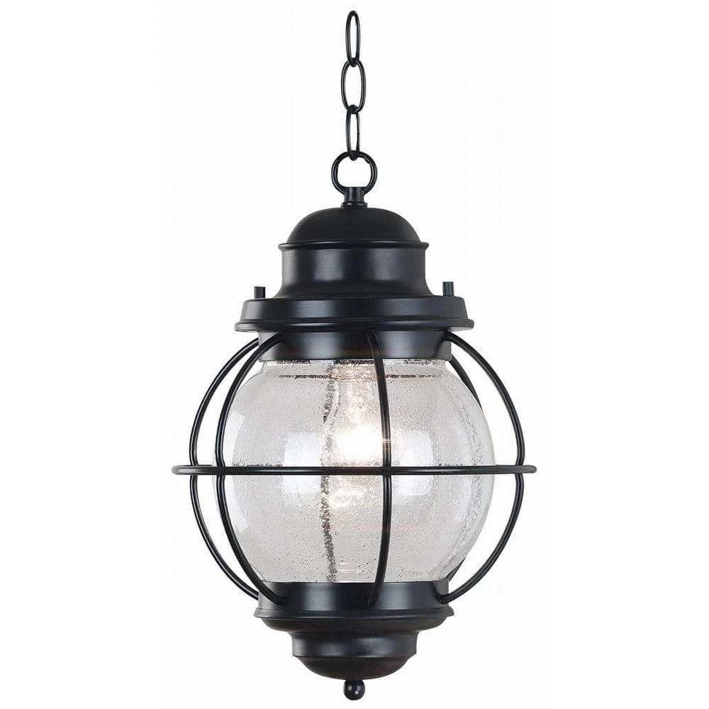Hatteras 16 in. Black Hanging Lantern by Kenroy Home 3 Hatteras 16 in. Black Hanging Lantern by Kenroy Home