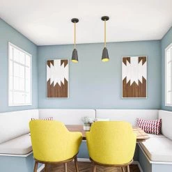 Alvar 1-Light Black Mini Pendant with Black Shade by Kenroy Home -Kenroy Home Sales black kenroy home pendant lights 93671bl 4f 1000