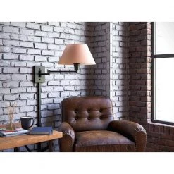 Simplicity 13 in. Matte Black 1-Light Wall Swing Arm by Kenroy Home -Kenroy Home Sales black kenroy home wall lamps 30110blkp 4f 1000