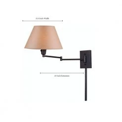 Simplicity 13 in. Matte Black 1-Light Wall Swing Arm by Kenroy Home -Kenroy Home Sales black kenroy home wall lamps 30110blkp c3 1000