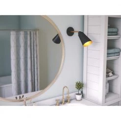 Alvar 1-Light Black Sconce by Kenroy Home -Kenroy Home Sales black kenroy home wall sconces 93673bl 31 1000