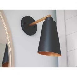 Alvar 1-Light Black Sconce by Kenroy Home -Kenroy Home Sales black kenroy home wall sconces 93673bl fa 1000