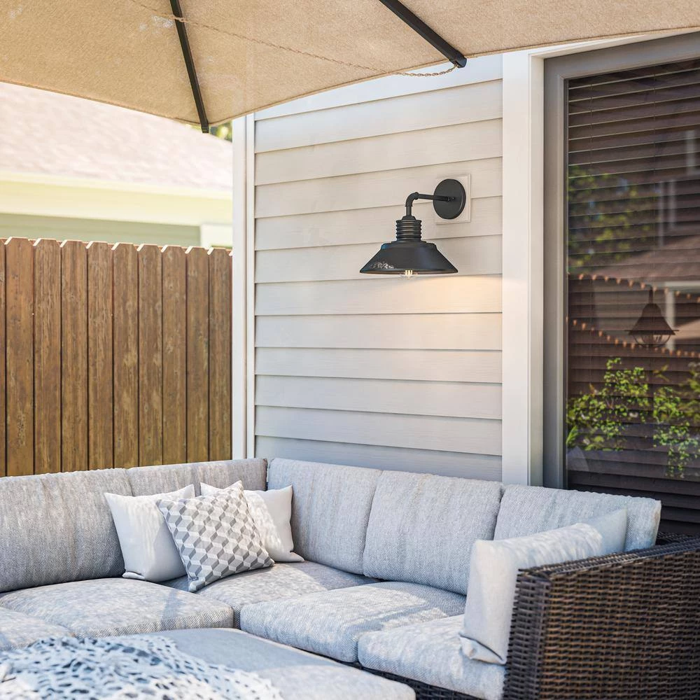 Sully Large 1-Light Black Outdoor Sconce by Kenroy Home 6 Sully Large 1-Light Black Outdoor Sconce by Kenroy Home - Image 4