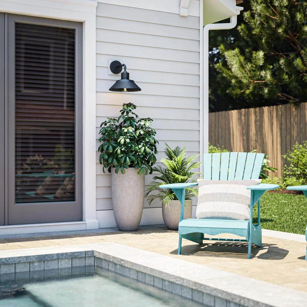 Sully Large 1-Light Black Outdoor Sconce by Kenroy Home 9 Sully Large 1-Light Black Outdoor Sconce by Kenroy Home - Image 7