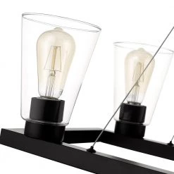 Clark VI 6-Light Black Chandelier with Clear Glass Shades by OVE Decors -Kenroy Home Sales black ove decors chandeliers 15lchr cla630 p 1f 1000