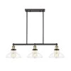 Elgin III 3-Light Pendant Painted Black Finish with Clear Glass Shade by OVE Decors -Kenroy Home Sales black ove decors chandeliers 15lpe elg332 p 64 1000