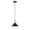 Shella 1-Light Black Pendant with Black Metal Shade by OVE Decors 1 Shella 1-Light Black Pendant with Black Metal Shade by OVE Decors -Kenroy Home Sales black ove decors chandeliers 15lpe shel08 pb 64 1000