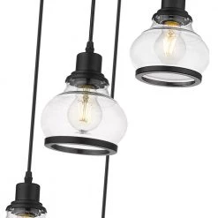 Theodore 16 in. 4-Light Black Ceiling Pendant Light by OVE Decors -Kenroy Home Sales black ove decors chandeliers 15lpe the416 pb c3 1000