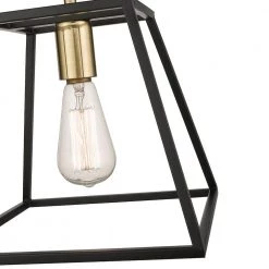Agnes I 1-Light Matte Black/Gold Sockets Pendant by OVE Decors 13 Agnes I 1-Light Matte Black/Gold Sockets Pendant by OVE Decors -Kenroy Home Sales black ove decors chandeliers pe agn110 blgky 1f 1000