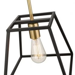 Agnes I 1-Light Matte Black/Gold Sockets Pendant by OVE Decors 14 Agnes I 1-Light Matte Black/Gold Sockets Pendant by OVE Decors -Kenroy Home Sales black ove decors chandeliers pe agn110 blgky 44 1000