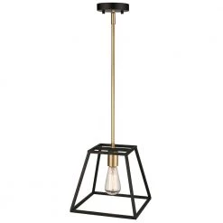 Agnes I 1-Light Matte Black/Gold Sockets Pendant by OVE Decors 12 Agnes I 1-Light Matte Black/Gold Sockets Pendant by OVE Decors -Kenroy Home Sales black ove decors chandeliers pe agn110 blgky 4f 1000