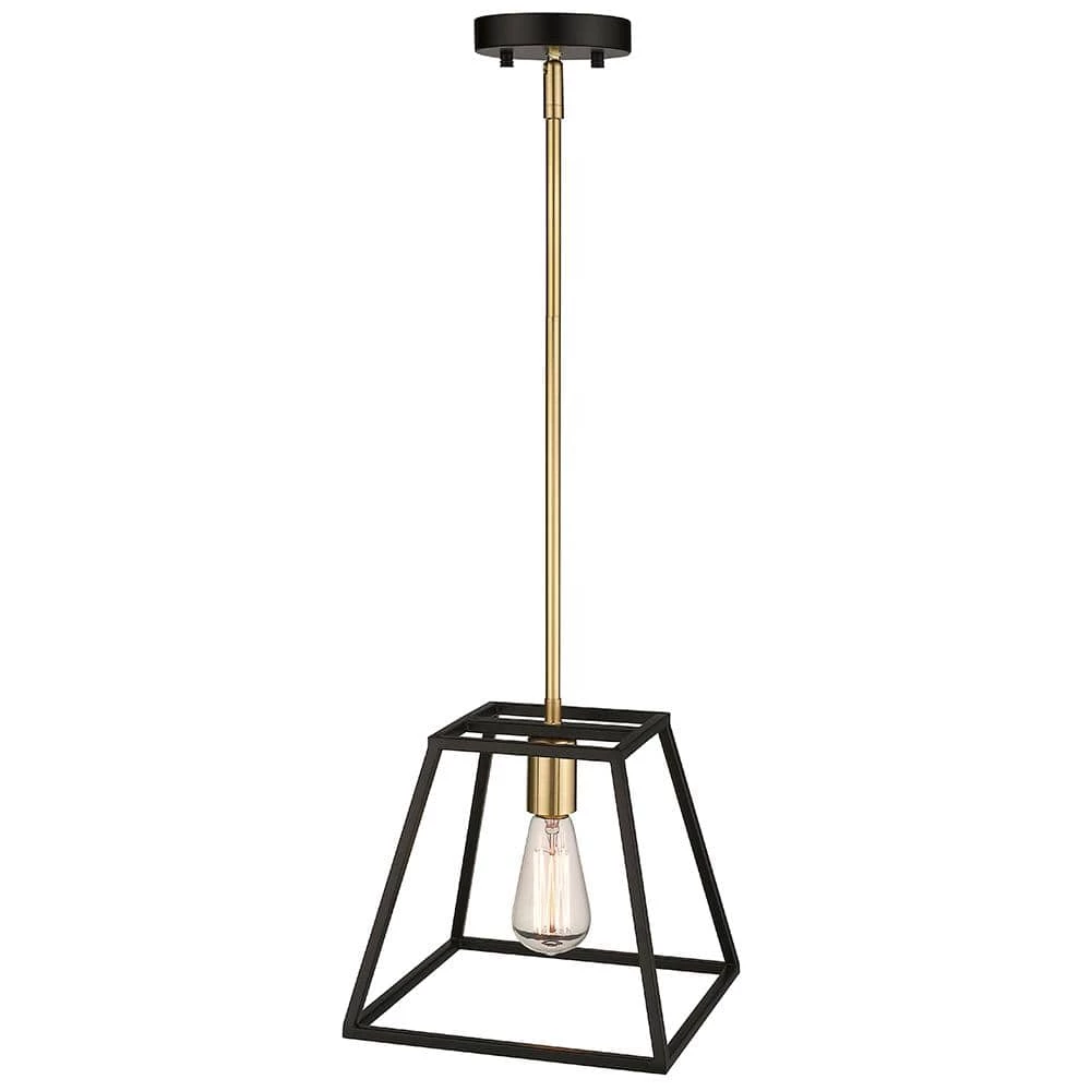 Agnes I 1-Light Matte Black/Gold Sockets Pendant by OVE Decors 6 Agnes I 1-Light Matte Black/Gold Sockets Pendant by OVE Decors - Image 4