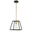 Agnes I 1-Light Matte Black/Gold Sockets Pendant by OVE Decors -Kenroy Home Sales black ove decors chandeliers pe agn110 blgky 64 1000