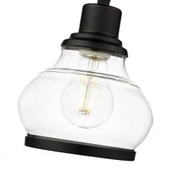 Theodore 1-Light Black Mini Pendant with Clear Glass Shade by OVE Decors 13 Theodore 1-Light Black Mini Pendant with Clear Glass Shade by OVE Decors -Kenroy Home Sales black ove decors pendant lights 15lpe the106 pb fa 1000