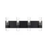 Bruce IV 24.4 in. W 4-Light Black Vanity Light with Clear Glass Shades by OVE Decors -Kenroy Home Sales black ove decors vanity lighting 15lvar bru524 p 64 1000