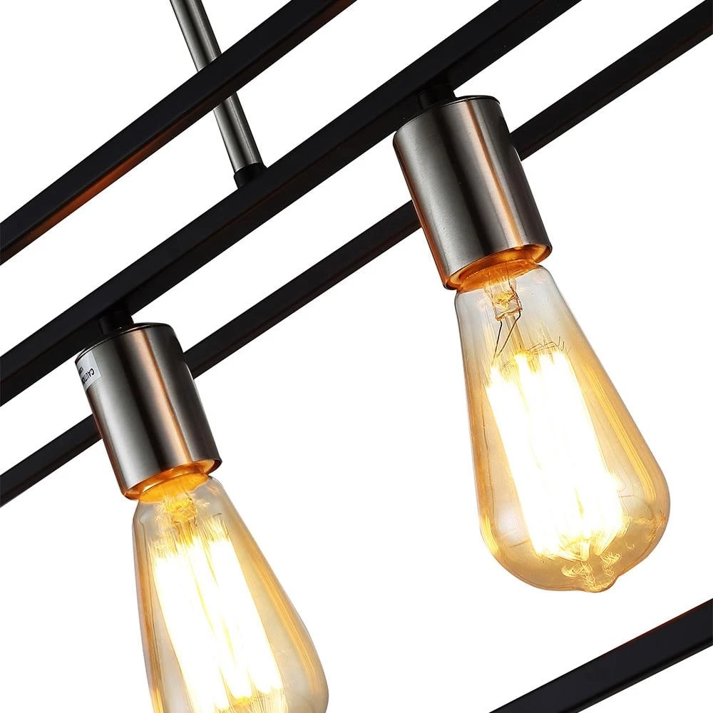 Agnes II 5-Light Black and Silver Pendant by OVE Decors 8 Agnes II 5-Light Black and Silver Pendant by OVE Decors - Image 6