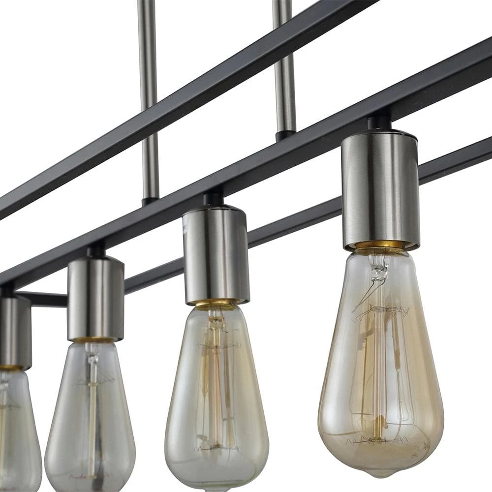 Agnes II 5-Light Black and Silver Pendant by OVE Decors 9 Agnes II 5-Light Black and Silver Pendant by OVE Decors - Image 7