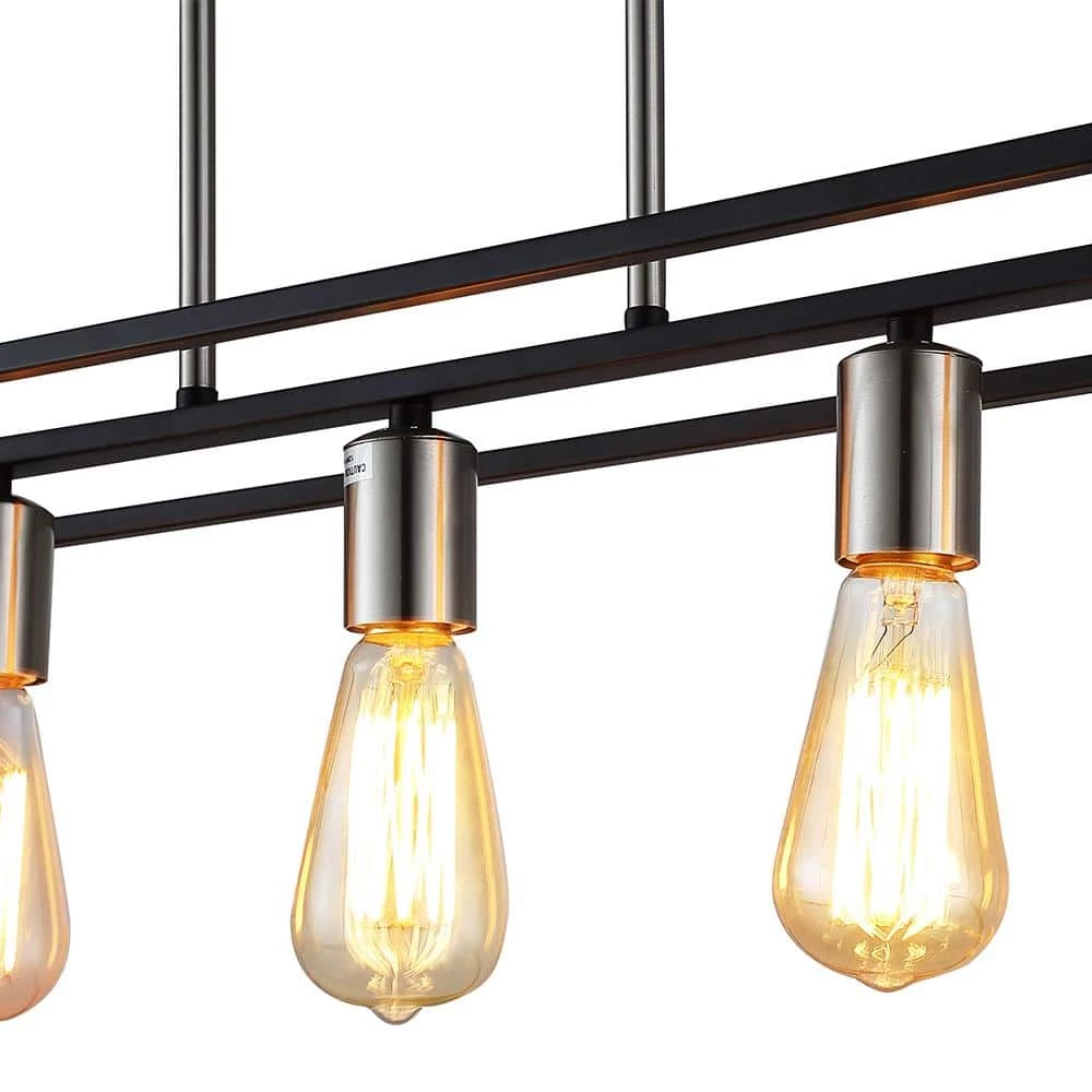 Agnes II 5-Light Black and Silver Pendant by OVE Decors 7 Agnes II 5-Light Black and Silver Pendant by OVE Decors - Image 5