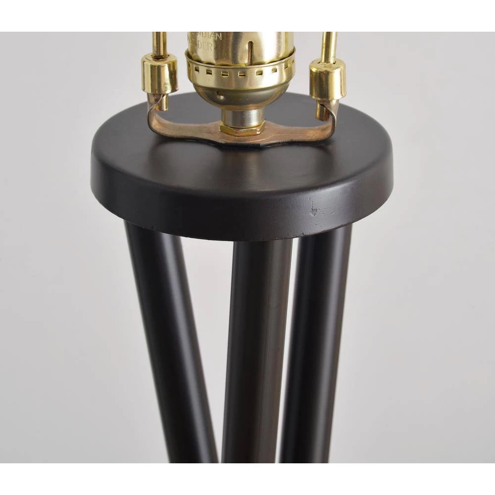 Mariah 60 in. Black Floor Lamp with Silver Accents by Kenroy Home 7 Mariah 60 in. Black Floor Lamp with Silver Accents by Kenroy Home - Image 5