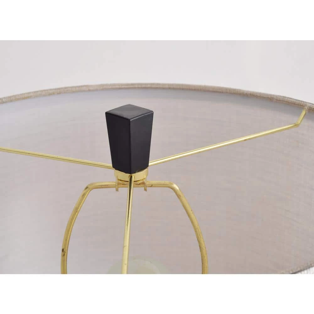 Mariah 60 in. Black Floor Lamp with Silver Accents by Kenroy Home 5 Mariah 60 in. Black Floor Lamp with Silver Accents by Kenroy Home - Image 3