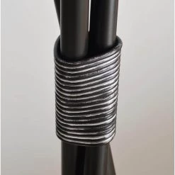 Mariah 60 in. Black Floor Lamp with Silver Accents by Kenroy Home 14 Mariah 60 in. Black Floor Lamp with Silver Accents by Kenroy Home -Kenroy Home Sales black with silver highlights kenroy home floor lamps 33129bl fa 1000