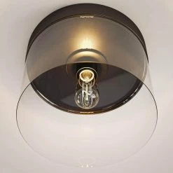 Capri 1-Light Bronze Flush Mount by Kenroy Home -Kenroy Home Sales blackened oil rubbed bronze finish kenroy home flush mount lights 91837orb 44 1000