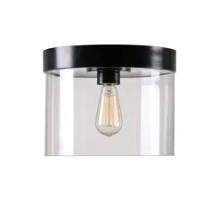 Capri 1-Light Bronze Flush Mount by Kenroy Home