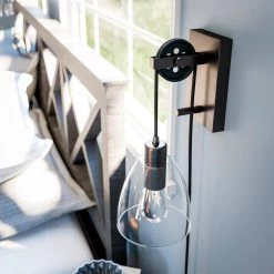 Edis 1-Light Bronze Sconce by Kenroy Home -Kenroy Home Sales blackened oil rubbed bronze finish kenroy home wall sconces 92098orb 76 1000