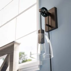 Edis 1-Light Bronze Sconce by Kenroy Home -Kenroy Home Sales blackened oil rubbed bronze finish kenroy home wall sconces 92098orb fa 1000