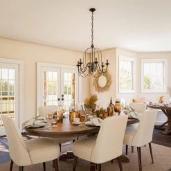 Pannier 6-Light Oil-Rubbed Bronze with Silver Highlights Chandelier by Kenroy Home -Kenroy Home Sales blackened oil rubbed bronze kenroy home chandeliers 93066orb 4f 1000